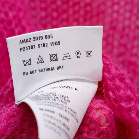 Prada Neon Pink Knit V-Neck Sweater - Picture 8 of 11